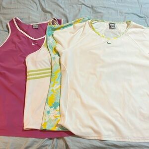 Four plus size tennis tops